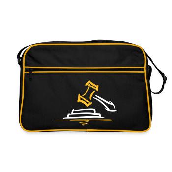 Richterhammer, Court Gavel - Retro Bag - black/gold - Front