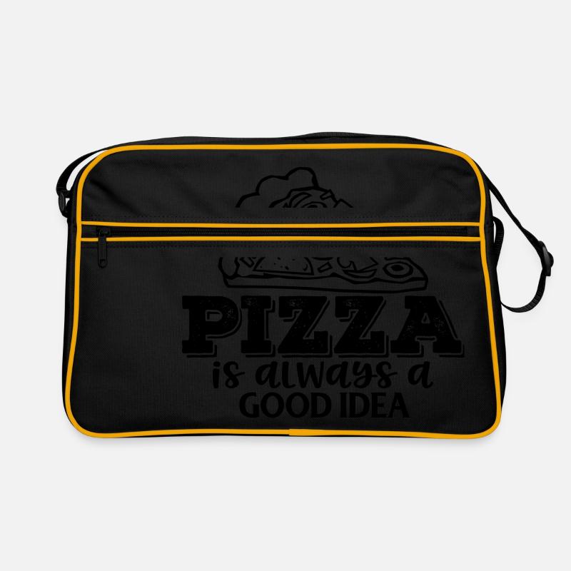 Pizza is always a good idea Retro Tasche