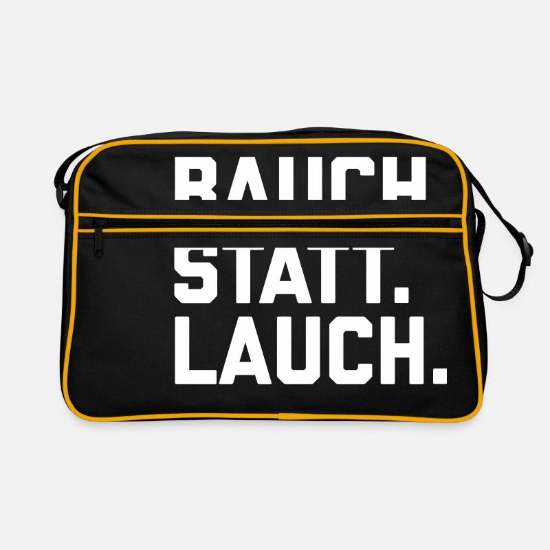 Bauch statt Lauch Retro Tasche