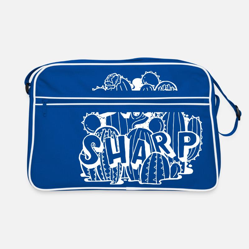 Stay Sharp | Cool Cactus Illustration Design Retro Bag