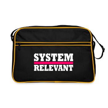 Système pertinent - Sac Retro - noir/or - Devant
