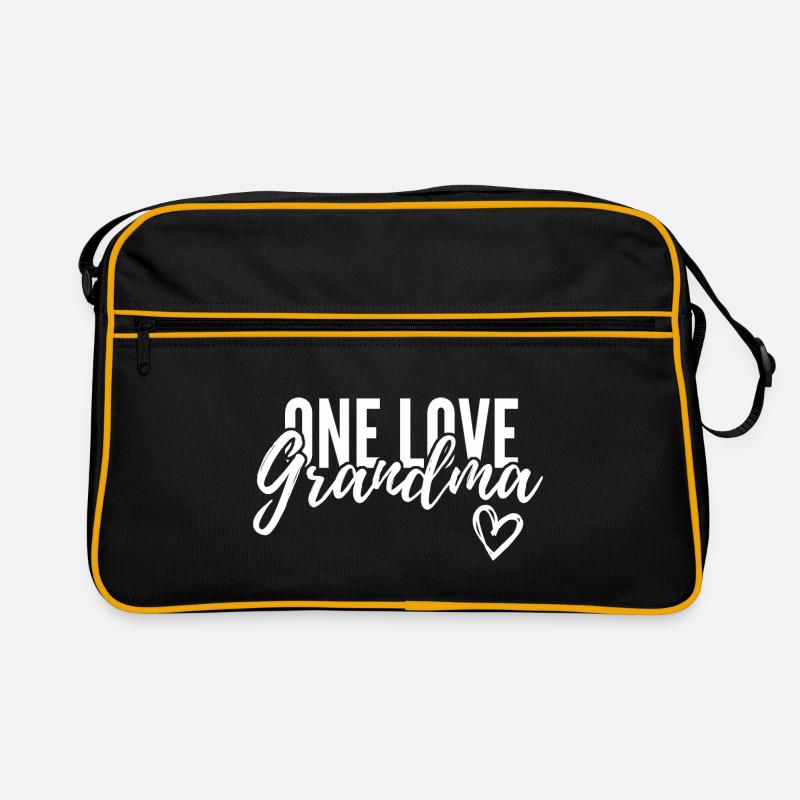 ONE LOVE GRANDMA. GRANDMA GIFT. Retro Bag