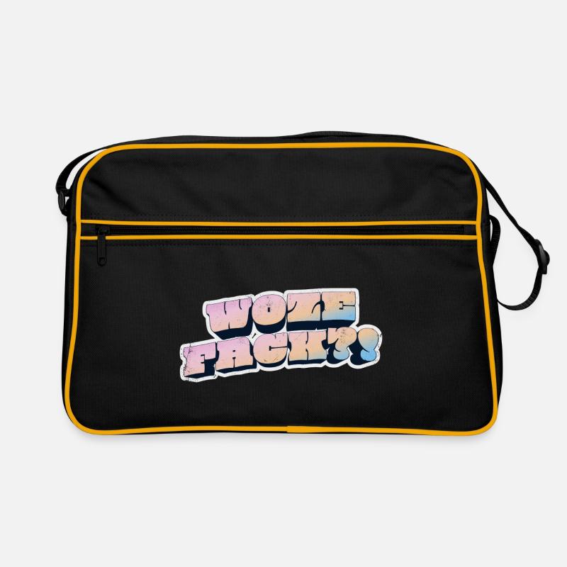 Wow Face Pastel Graffiti Style Sac Retro