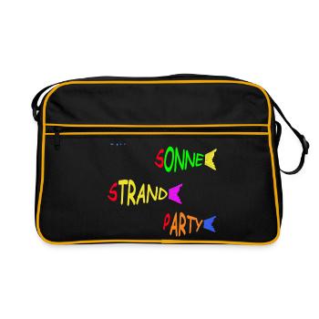 Summer Sun Beach Party Pisces - Retro Bag - black/gold - Front