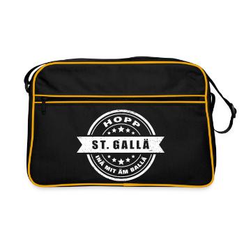 Hopp St.Gallaine avec le ballon - Sac Retro - noir/or - Devant