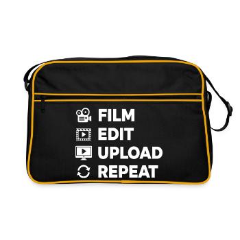 Montage vidéo Création de films Créateur de contenu - Sac Retro - noir/or - Devant