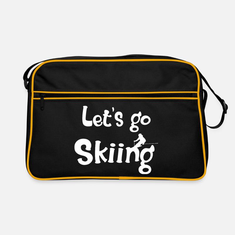 Bold ski lover Retro Bag