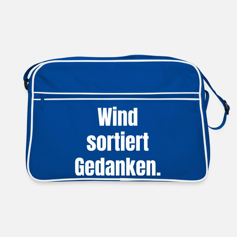Wind sortiert Gedanken Retro Tasche