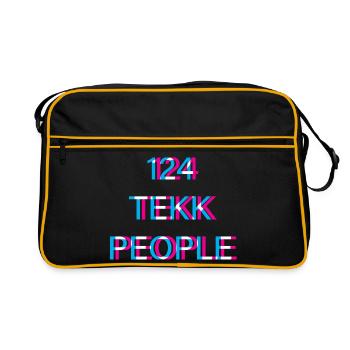 Hardtekk Tekk - Retro Bag - black/gold - Front