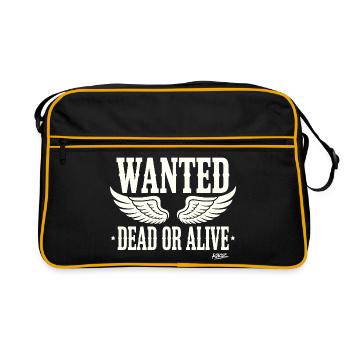 Recherché mort ou vivant avec des ailes - Sac Retro - noir/or - Devant