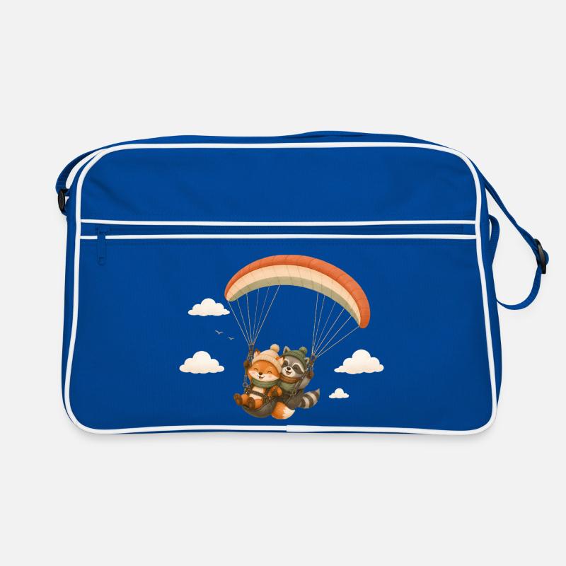 Tandem Flight Fox Raton Laveur Cartoon Sac Retro