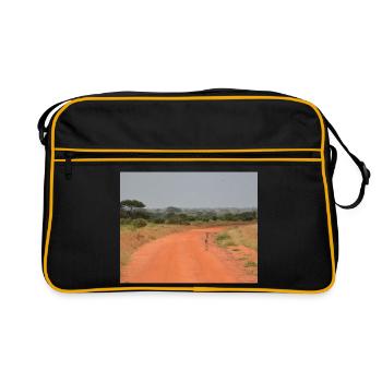 Antilope sur la Route Rouge - Sac Retro - noir/or - Devant