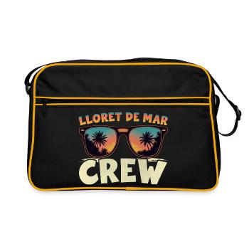 Lloret De Mar Crew - Retro Tasche - Schwarz/Gold - Vorne
