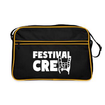 FESTIVAL CREW Party Team Musique Célébrations - Sac Retro - noir/or - Devant