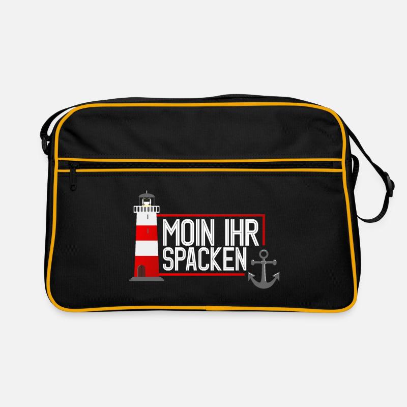 Moin Ihr Spacken - Hamburger Dialekt Retro Tasche