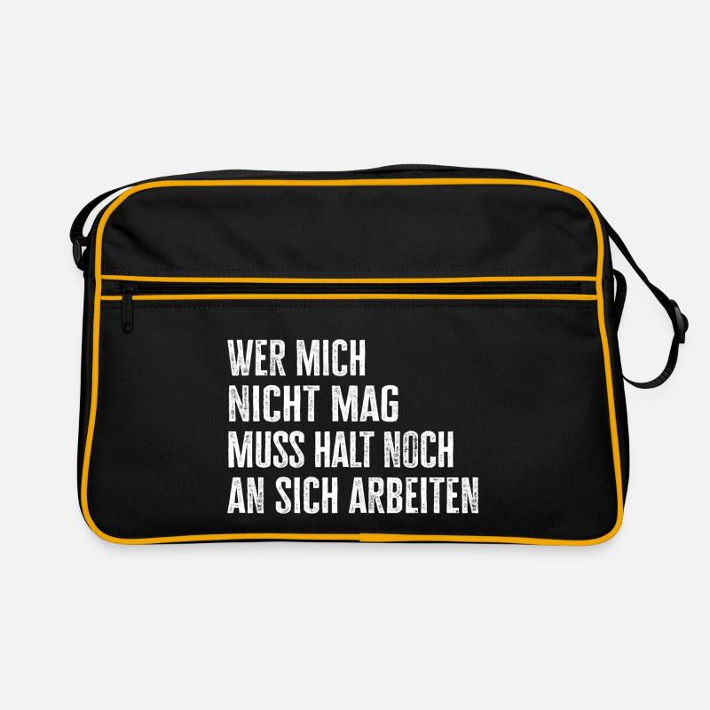 Selbstbewusstsein Selbstliebe ignoriere andere Retro Tasche