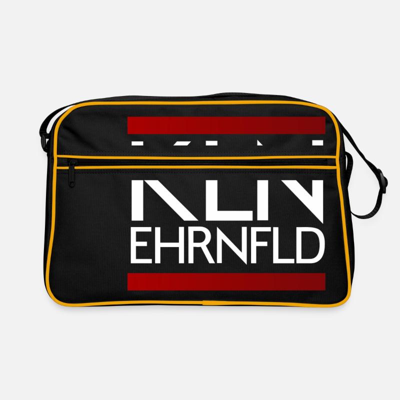 Köln Ehrenfeld Kölsche Veedel - Retro Tasche - Schwarz/Gold