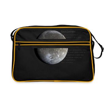 Ganymede - Retro Tasche - Schwarz/Gold - Vorne