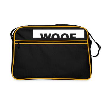 WOOF urban.dog Blanc - Sac Retro - noir/or - Devant