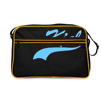Kiel - Retro Tasche - Schwarz/Gold - Vorne