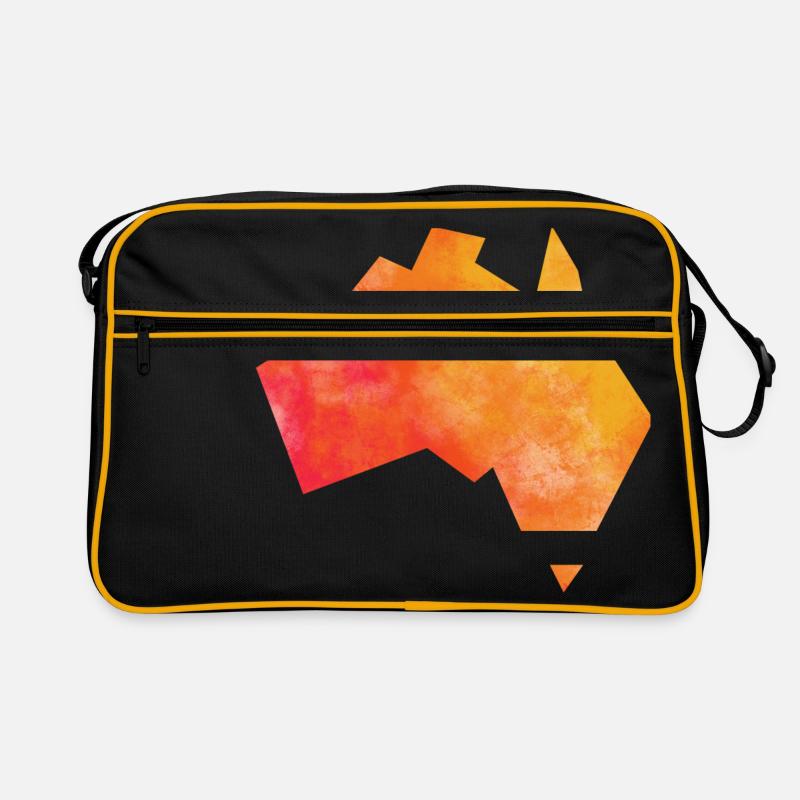 Map Australia Sac Retro