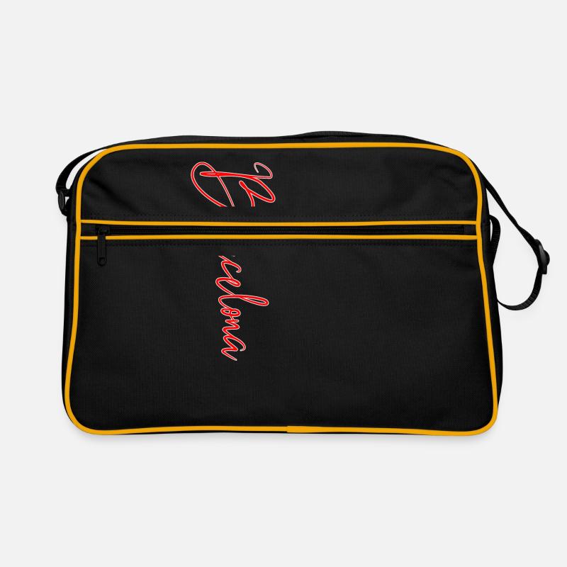 Barcelona - Retro Tasche - Schwarz/Gold