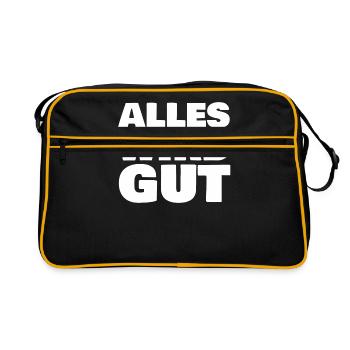 Everything will be fine - Retro Bag - black/gold - Front