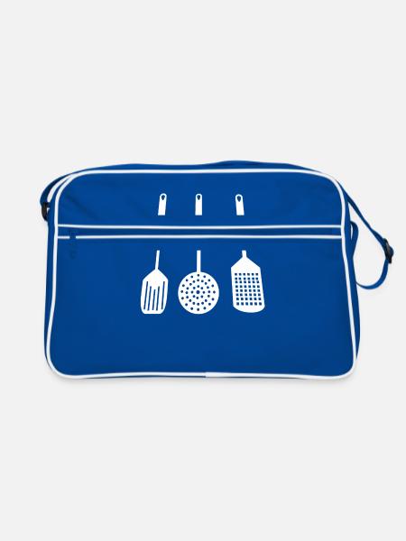 spatula - Retro Bag - blue/white - Front