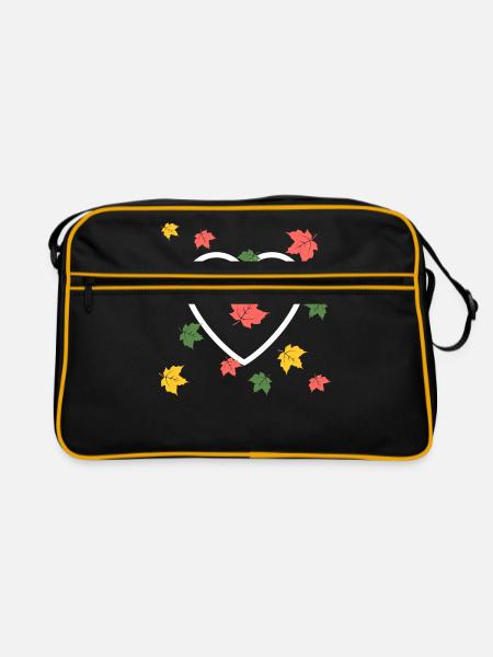 Autumn Love - Retro Bag - black/gold - Front