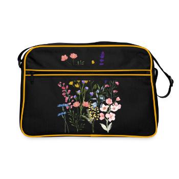 Summer meadow - Retro Bag - black/gold - Front
