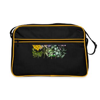 Wildflowers - Retro Bag - black/gold - Front