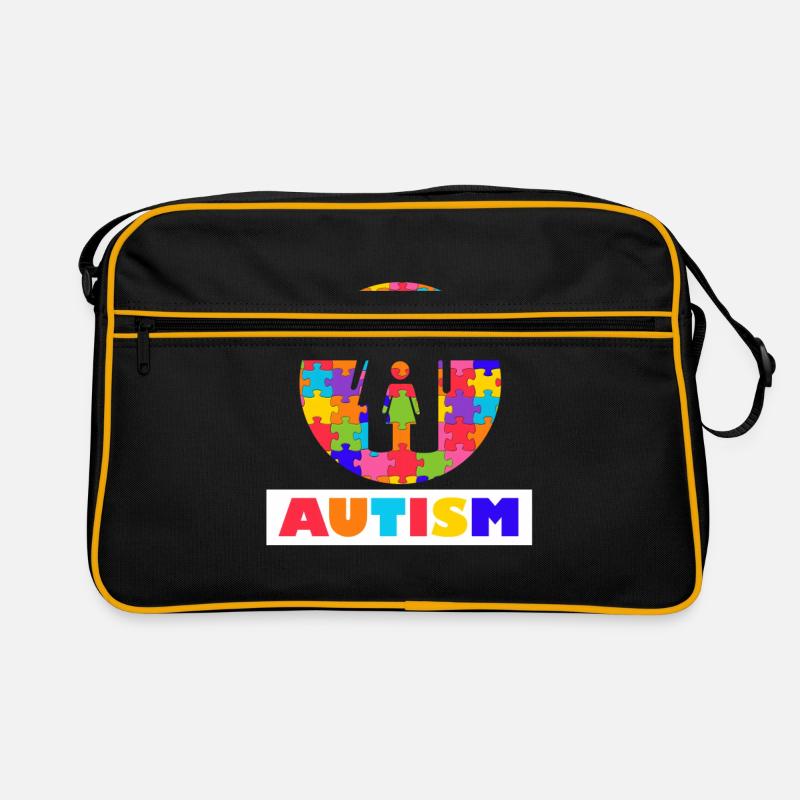 Mois de sensibilisation à l'autisme vintage Sac Retro