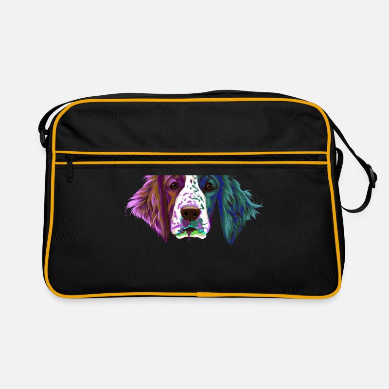 Splash Welsh Springer Spaniel chien Sac Retro