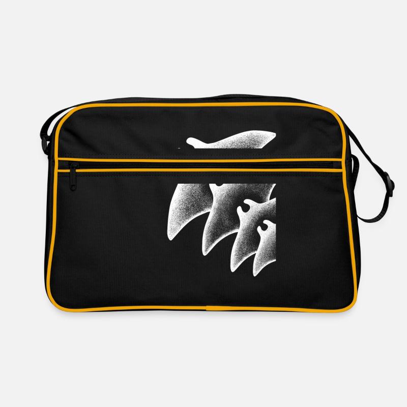 Taucher Geschenk Diving Rochen - Retro Tasche - Schwarz/Gold
