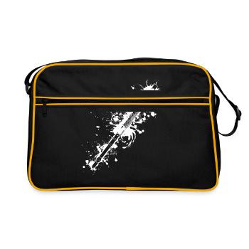 Flûte Flûte Musicien Bois - Sac Retro - noir/or - Devant