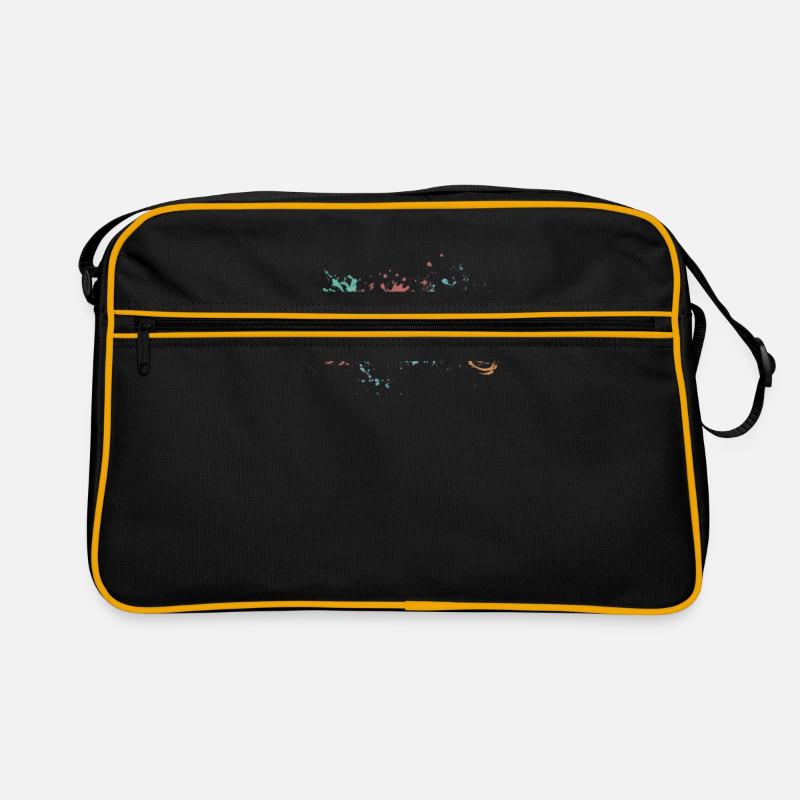 Retro Splash Mundharmonika Harmonika - Retro Tasche - Schwarz/Gold