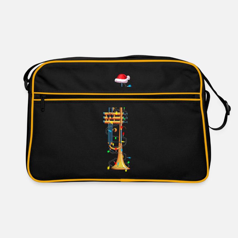 Weihnachten Trompete Musiker Xmas Geschenkidee Retro Tasche