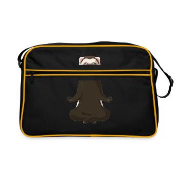 Ferret - Retro Bag - black/gold - Front