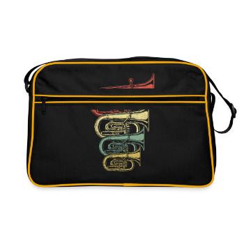 Rétro tuba - Sac Retro - noir/or - Devant