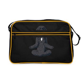 Yoga Portuguese Water Dog - Retro Bag - black/gold - Front