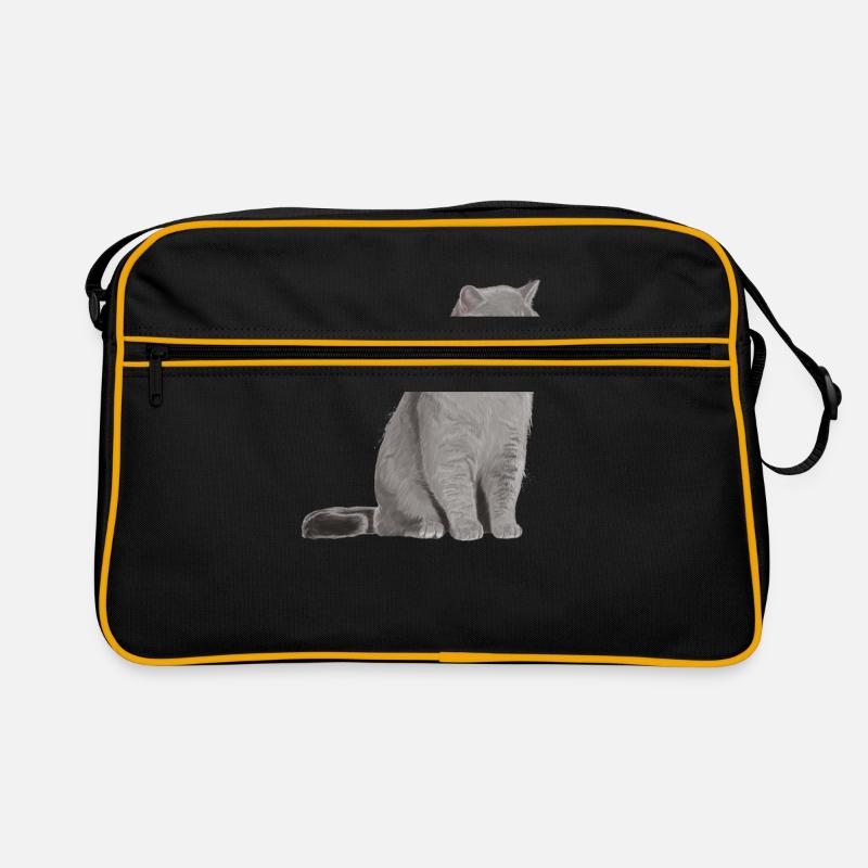 Britisch Kurzhaar Katze Retro Tasche
