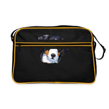 Appenzeller Sennenhund - Sac Retro - noir/or - Devant