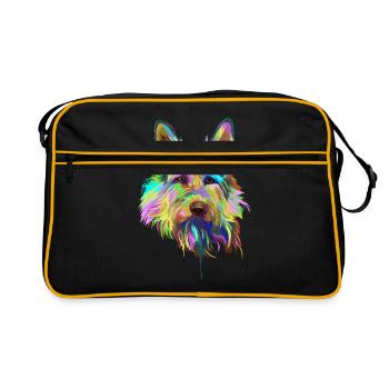 Berger de Picardie Spalsh - Sac Retro - noir/or - Devant