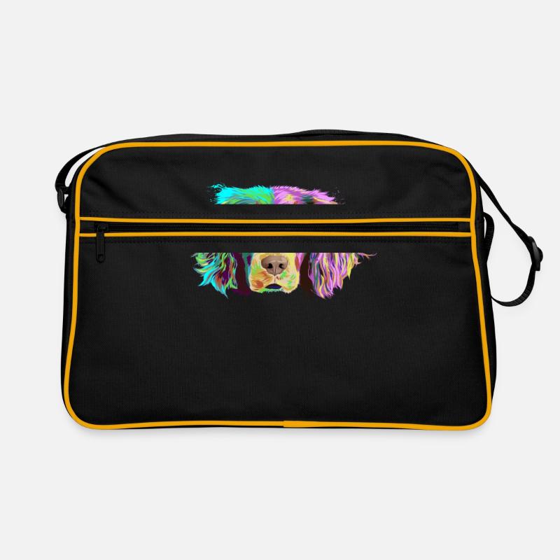 Splash Brittany Spaniel Dog Retro Bag
