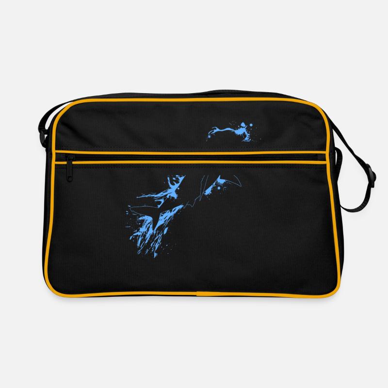 Hammerhead Fish - Retro Bag - black/gold