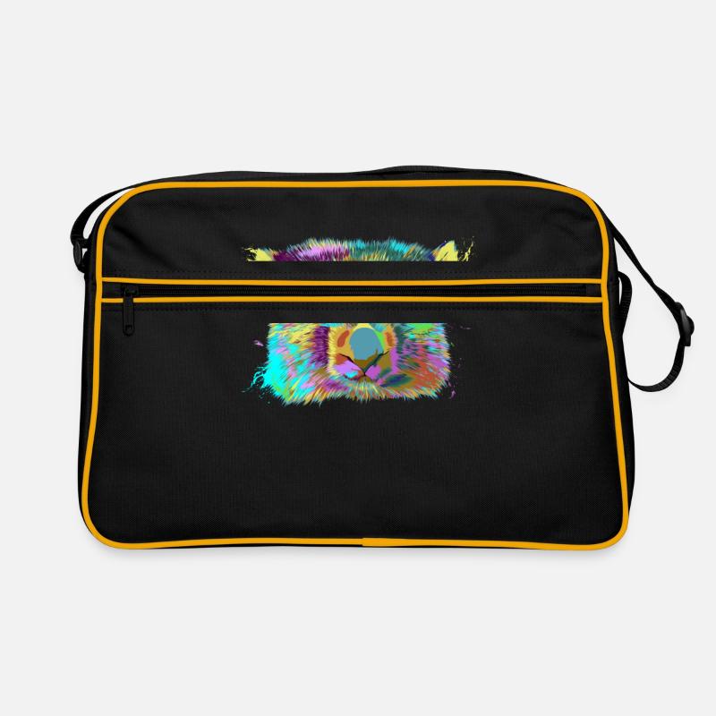Splash Wombat - Retro Tasche - Schwarz/Gold