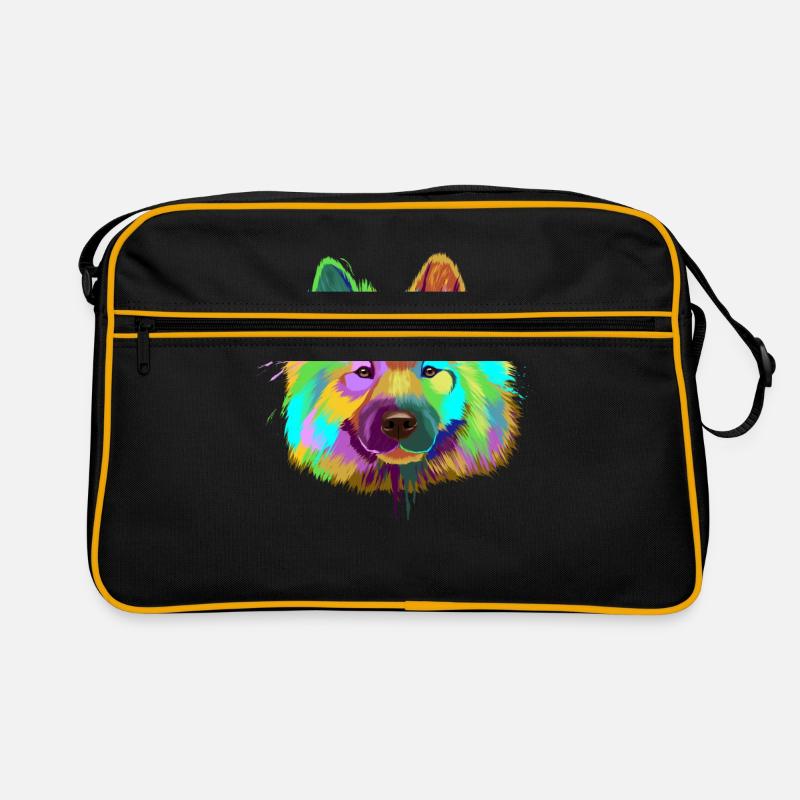 Splash Eurasier Hund Retro Tasche