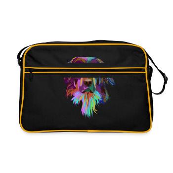 Hovawart chien - Sac Retro - noir/or - Devant