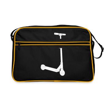 Roller - Retro Tasche - Schwarz/Gold - Vorne