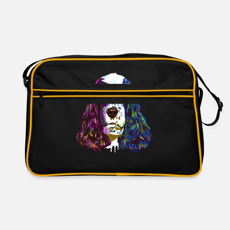 Splash English Cocker Spaniel chien Sac Retro